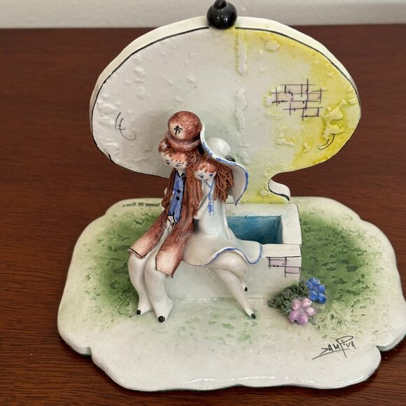 Vintage Lino Zampiva Ceramic Figurine Couples